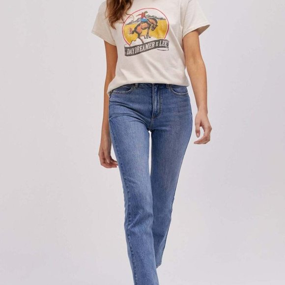 NWT LEE X DAYDREAMER COLLABORATION WESTERN CAROL BOOT CUT, VARIOUS SIZES - Picture 2 of 10